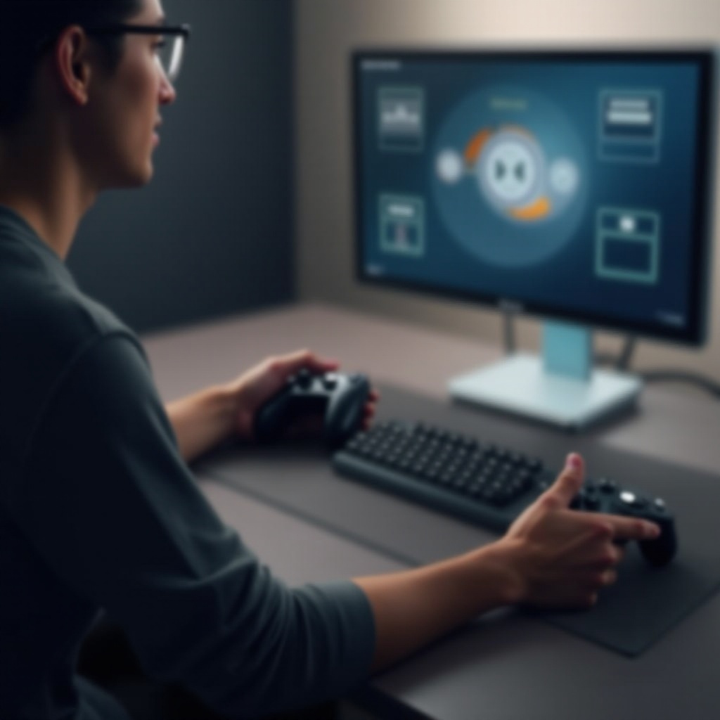 usar el controlador de juego como ratón