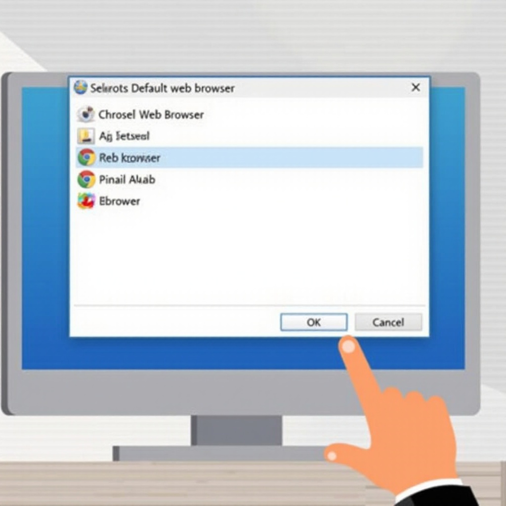 como mudar o navegador padrão no Windows