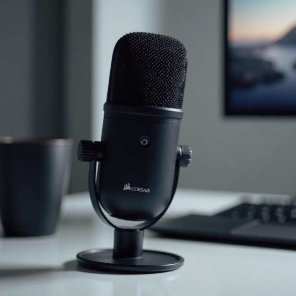 microfone corsair não está funcionando