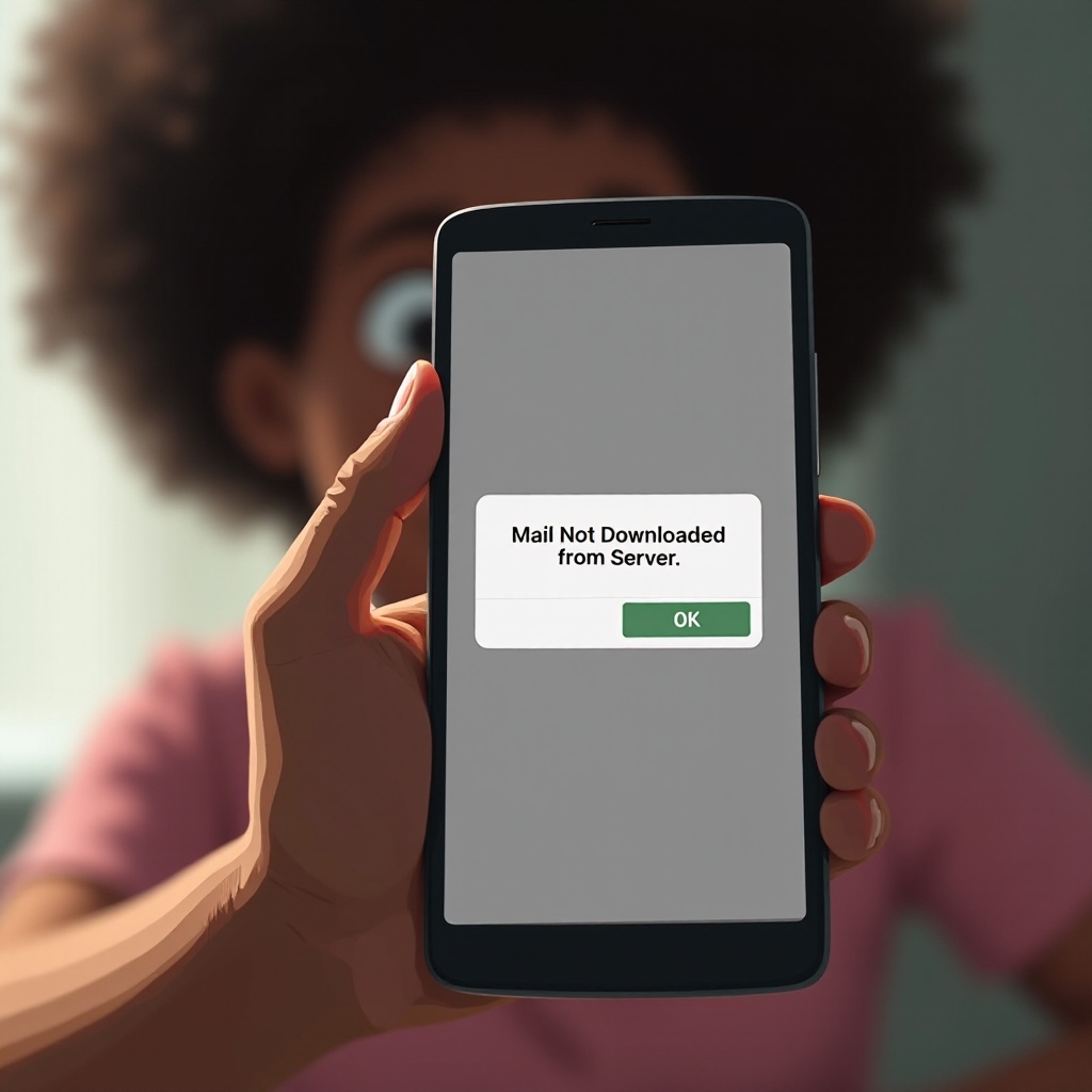 correo electrónico no descargado del servidor en iPhone